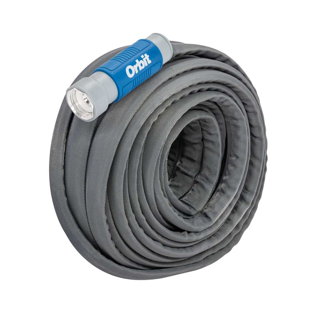 Orbit 50 Ft. x 5/8 In. Heavy Duty Fabric Hose. Model number 33185.