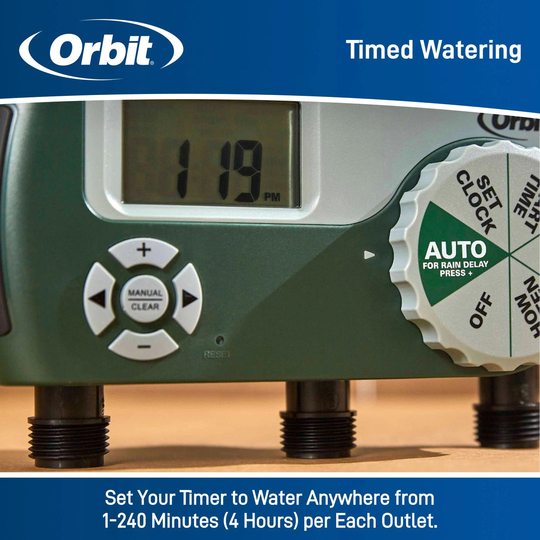 3-Outlet Hose Watering Timer