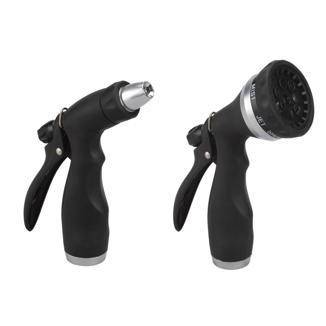 Black and silver tech series metal rear trigger hose nozzle set.