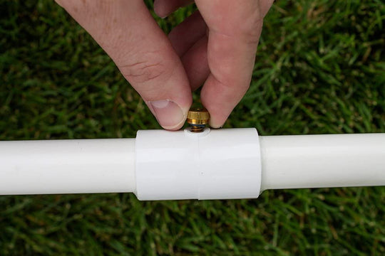 White PVC Split Section Coupling with Mist Nozzle