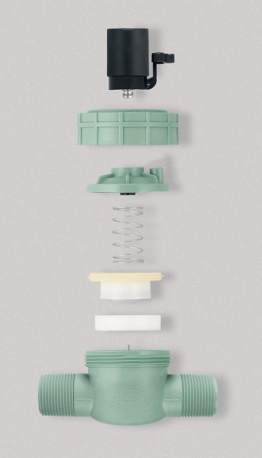 Heavy-Duty Construction with Stainless Steel Components (Exploded View)