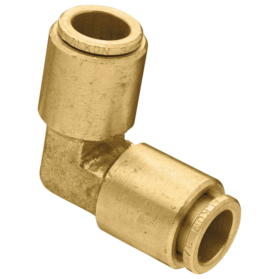 92110L - 3/8 In. Brass Slip Lok 90 Degree Elbow.