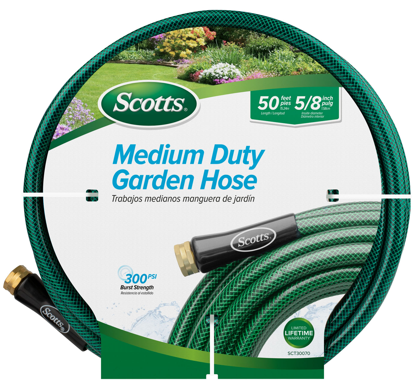 Scotts 50 ft. x 5/8 inch Medium Duty Garden Hose